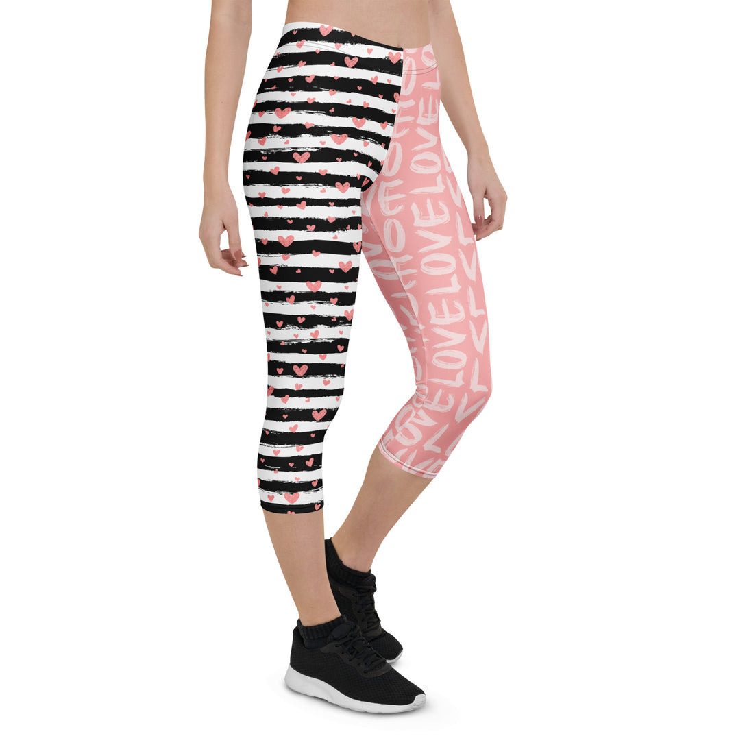 Striped Sweetheart Romance Capris