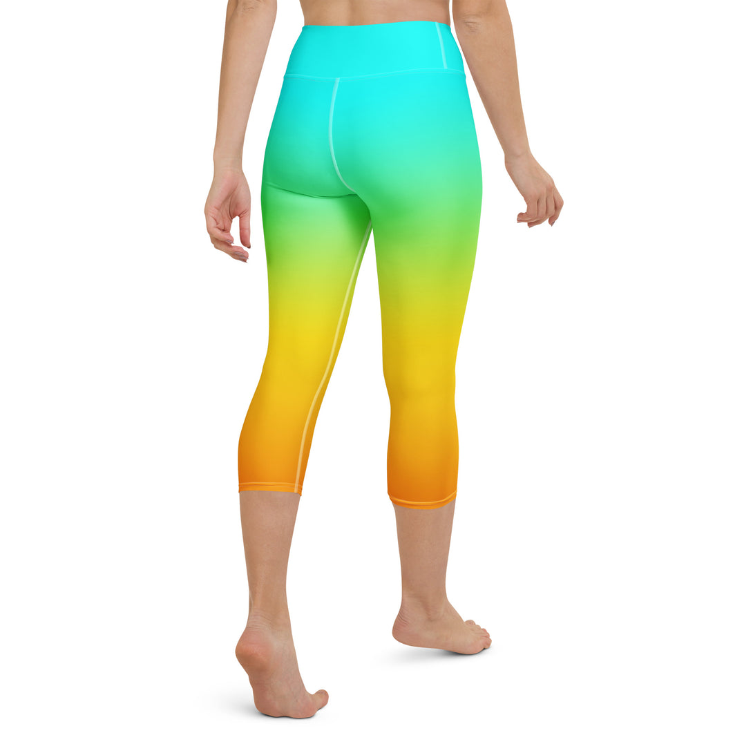 Sunset Sorbet Ombre Yoga Capris