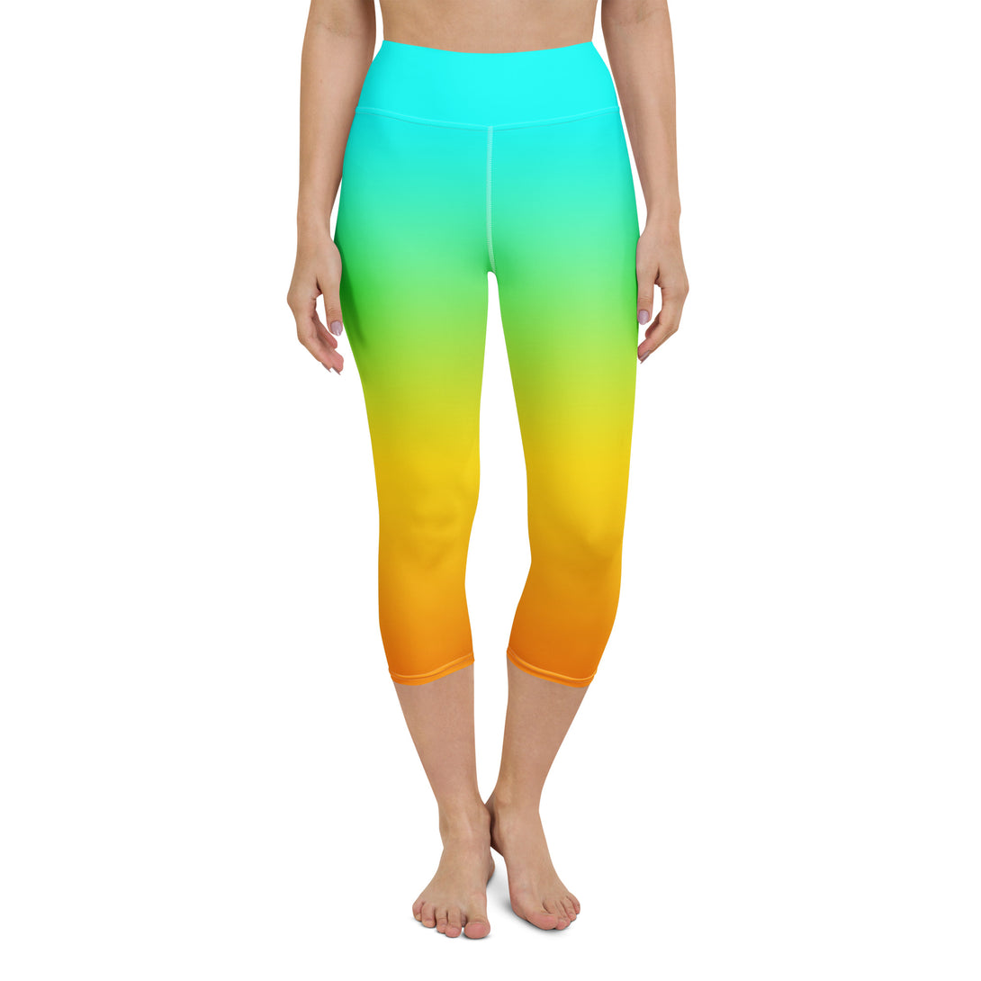 Sunset Sorbet Ombre Yoga Capris