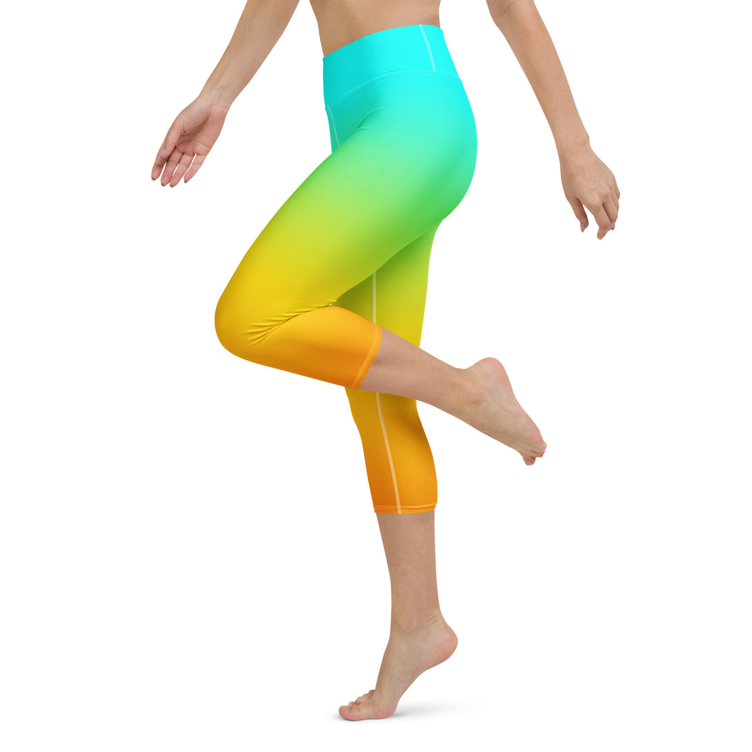 Sunset Sorbet Ombre Yoga Capris