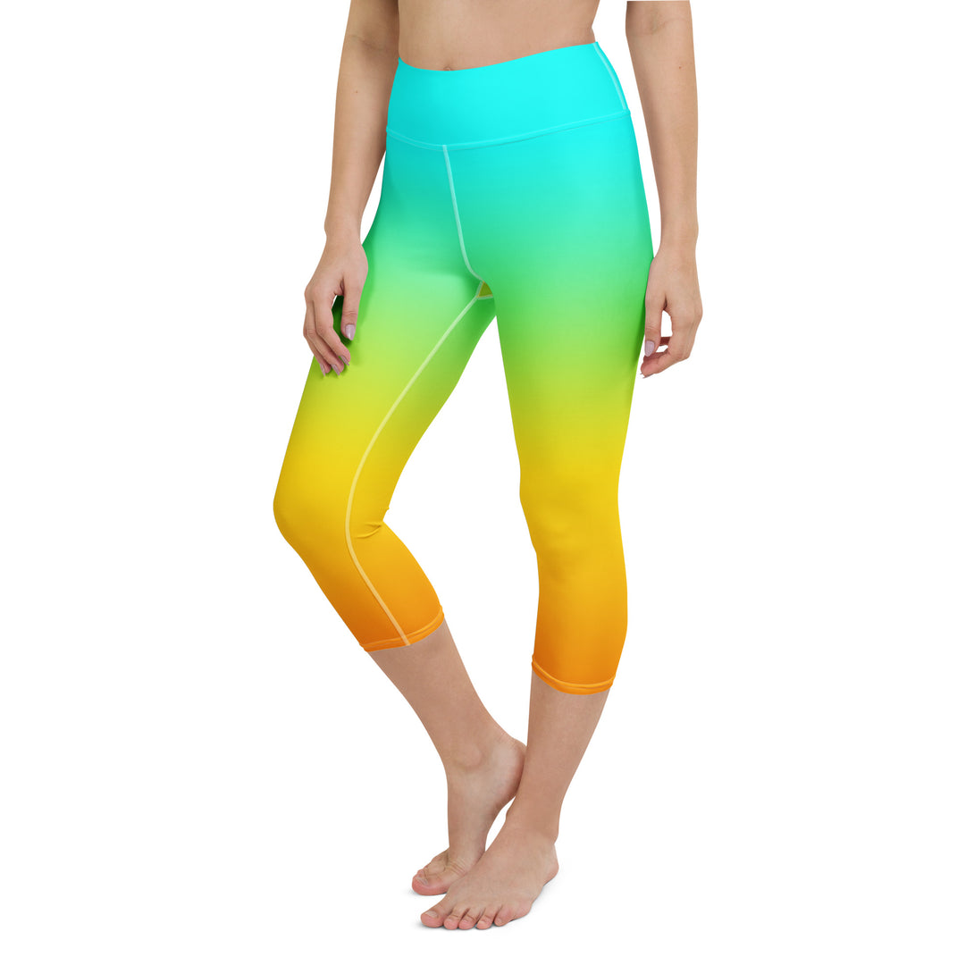 Sunset Sorbet Ombre Yoga Capris