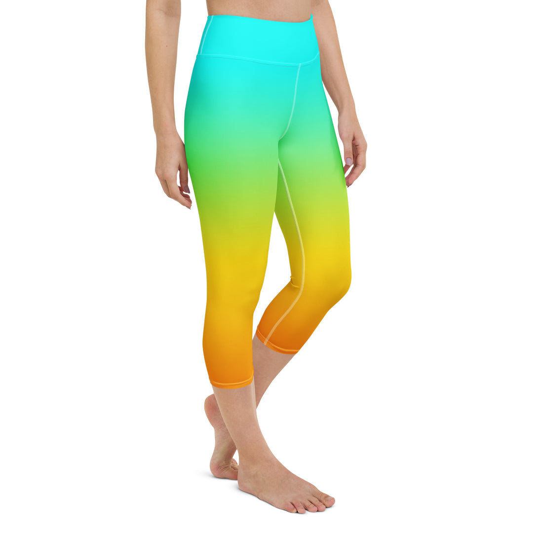 Sunset Sorbet Ombre Yoga Capris