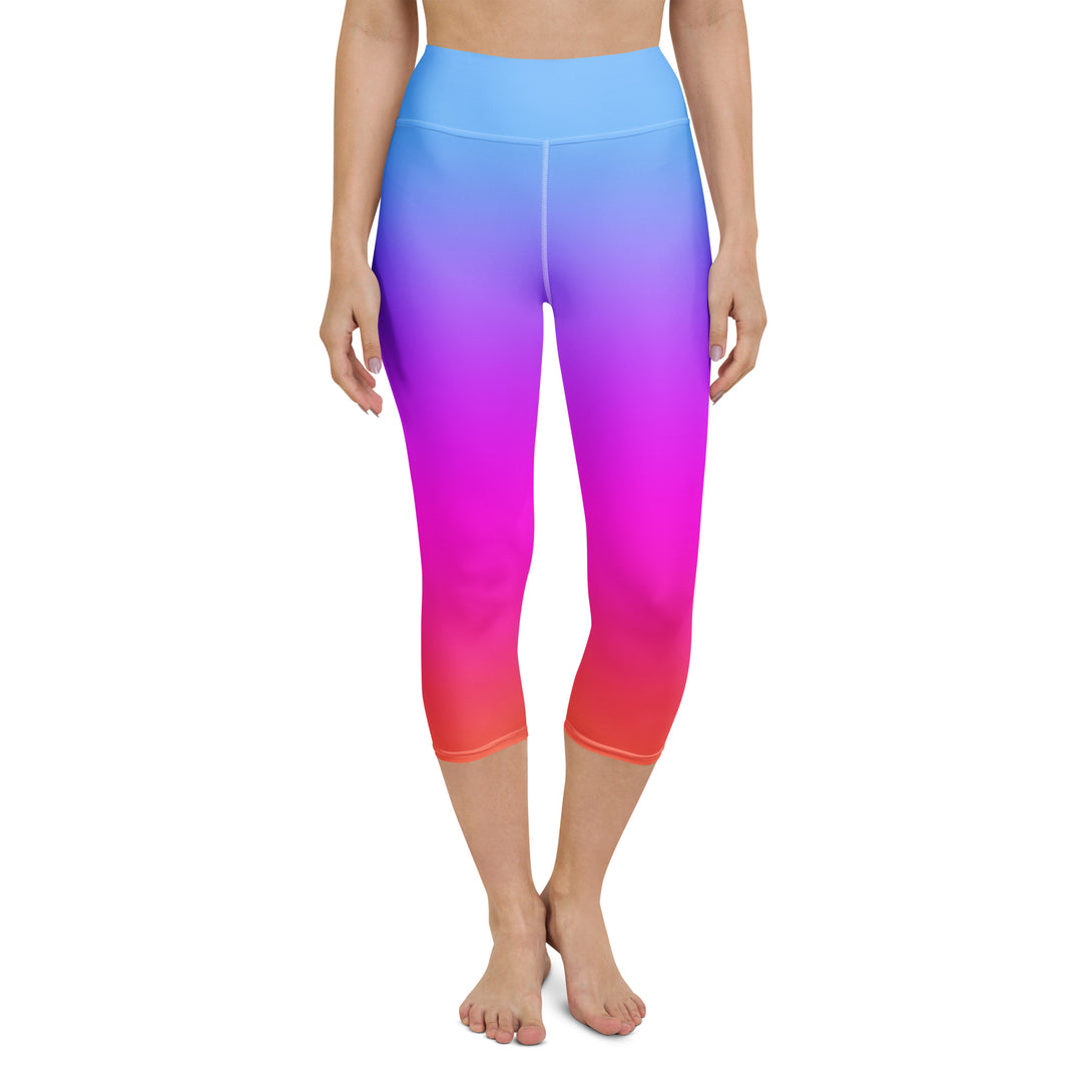 Sunset Sorbet Ombre Yoga Capris