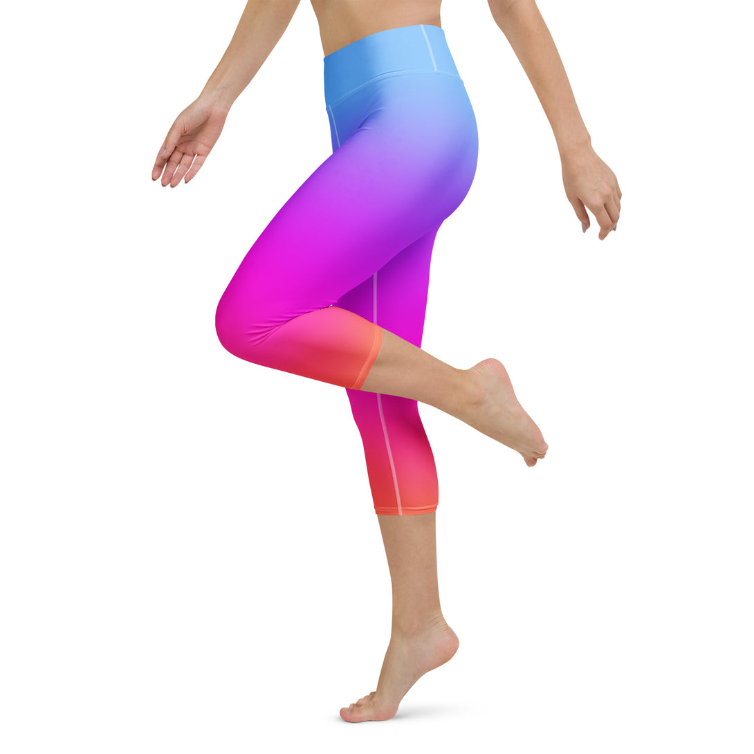 Sunset Sorbet Ombre Yoga Capris