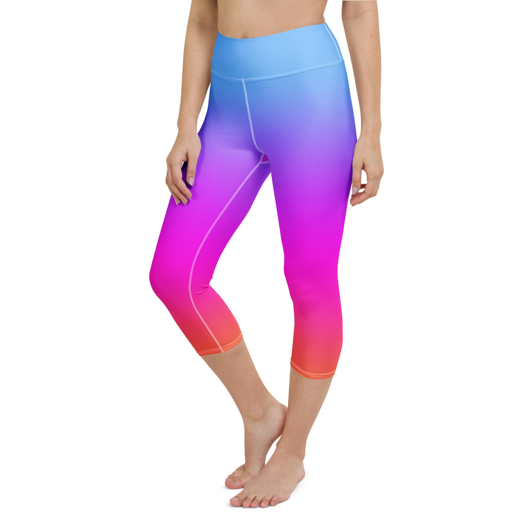 Sunset Sorbet Ombre Yoga Capris