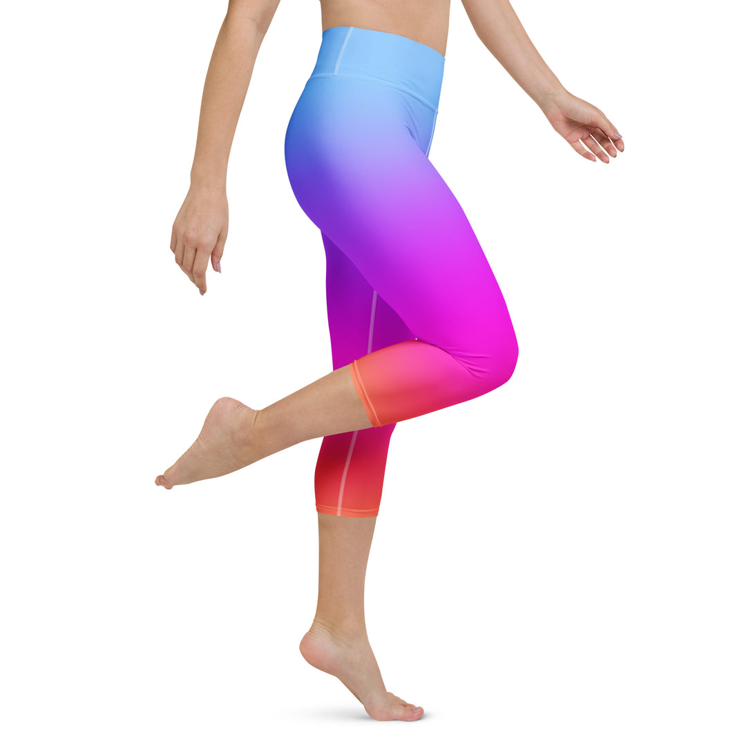 Sunset Sorbet Ombre Yoga Capris