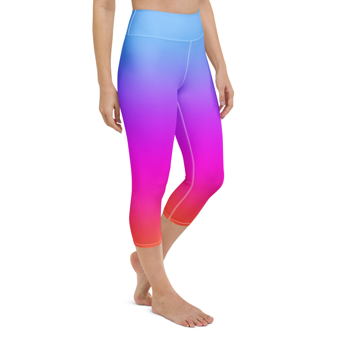 Sunset Sorbet Ombre Yoga Capris