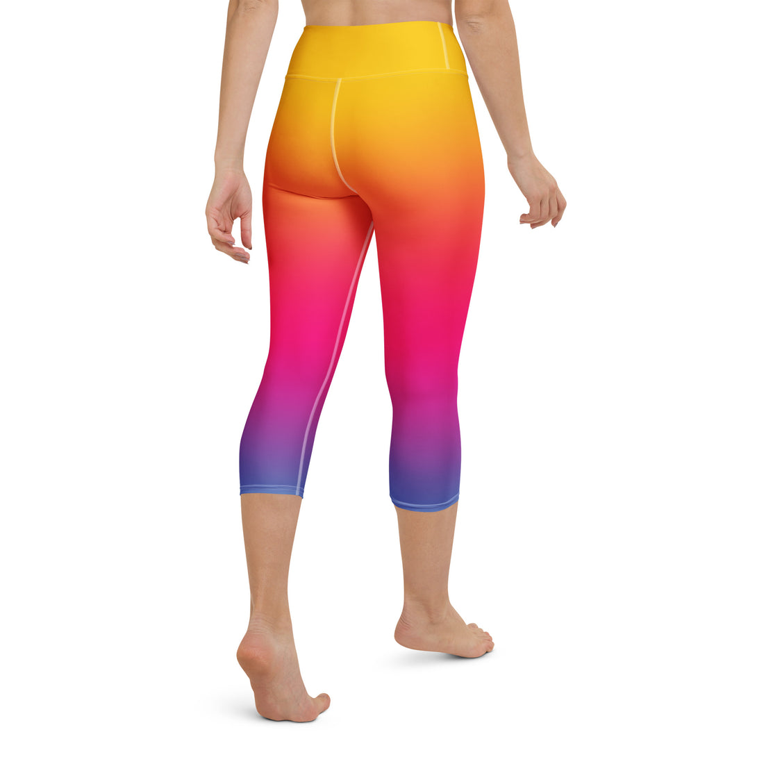 Sunset Sorbet Ombre Yoga Capris