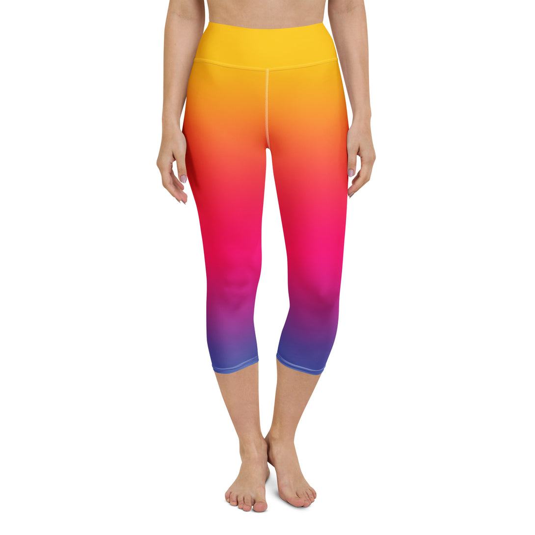 Sunset Sorbet Ombre Yoga Capris