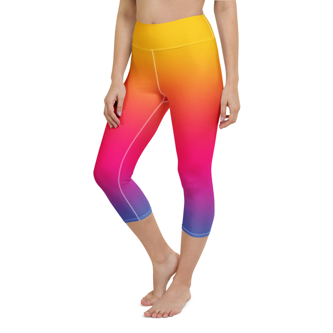 Sunset Sorbet Ombre Yoga Capris