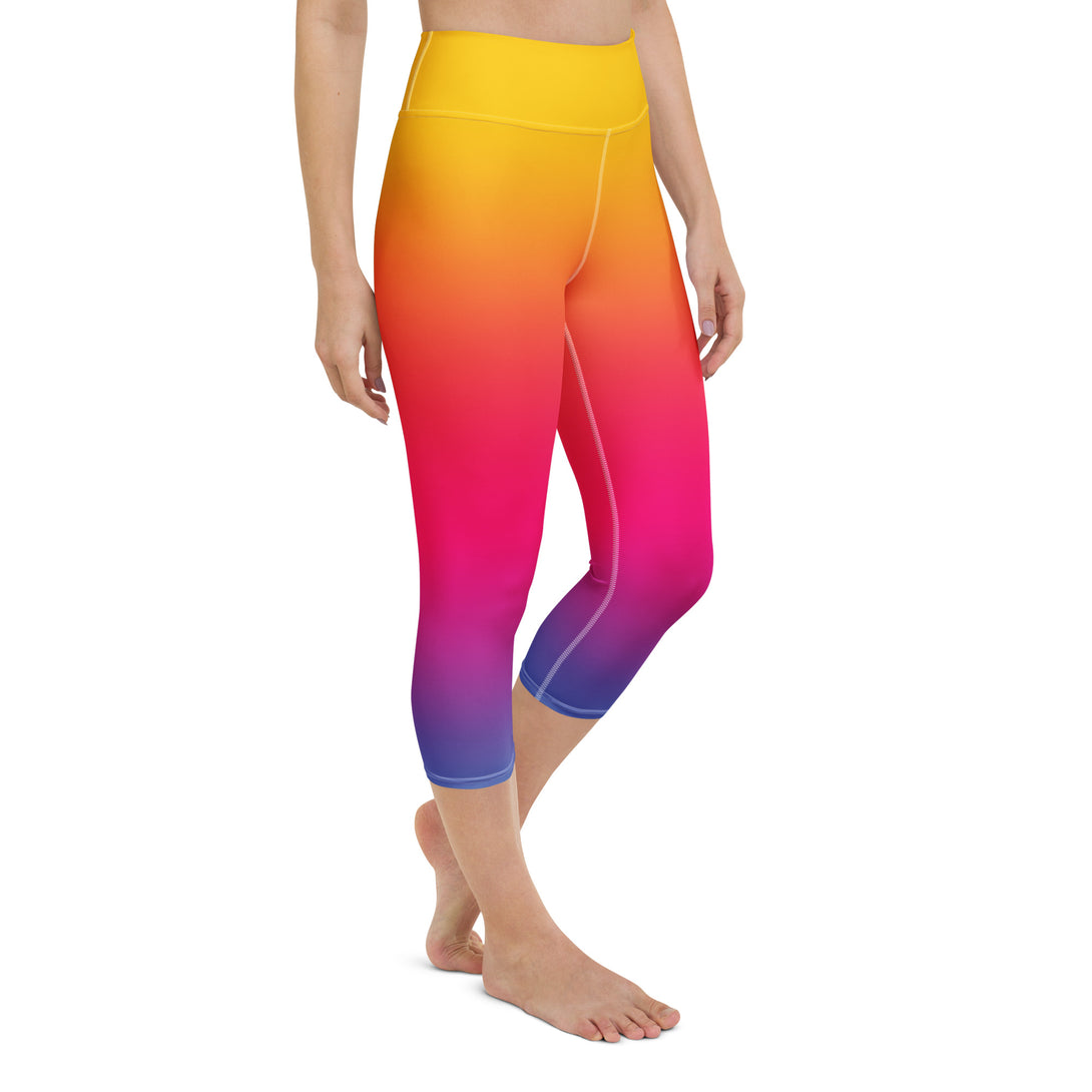 Sunset Sorbet Ombre Yoga Capris