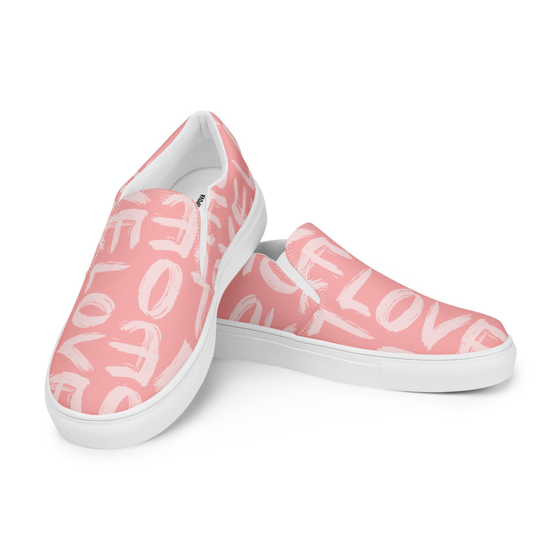 Sweetheart Romance Slip-On Canvas Shoes