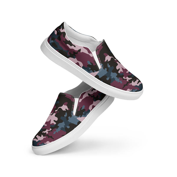 The Enigmatic Beauty Camouflage Slip-On Canvas Shoes