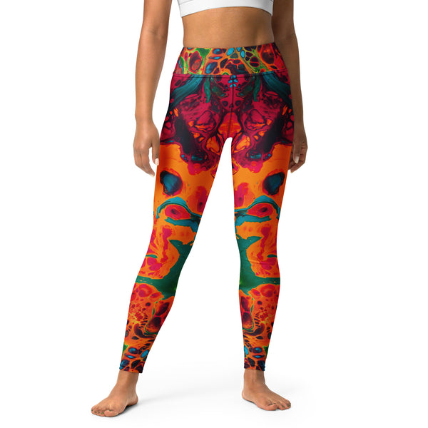 Trippy Twist Psychedelic Yoga Leggings