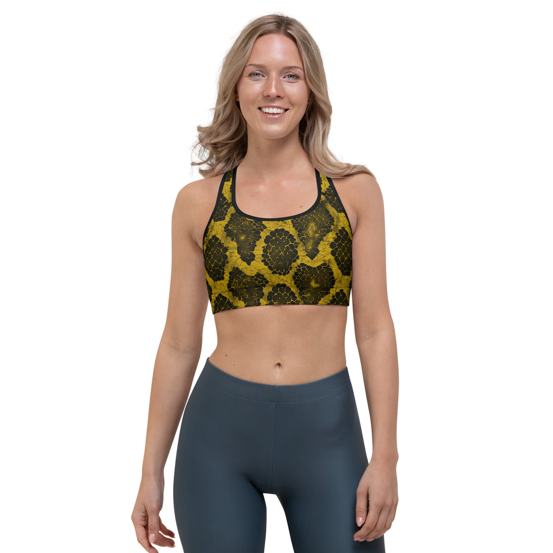 Venom Vibe Snake Skin Sports Bra