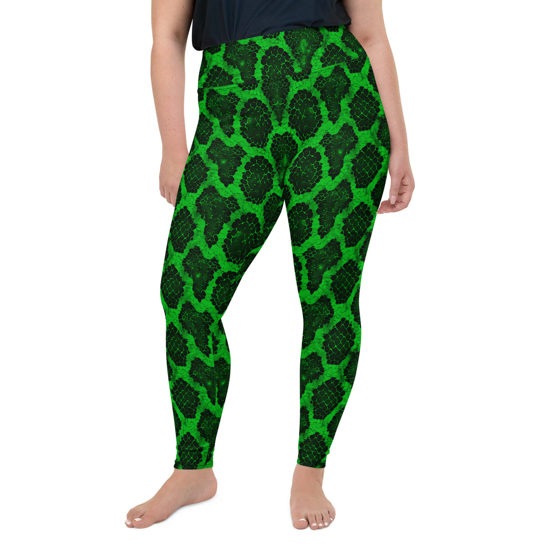 Venom Vibe Snake Skin Plus Size Leggings