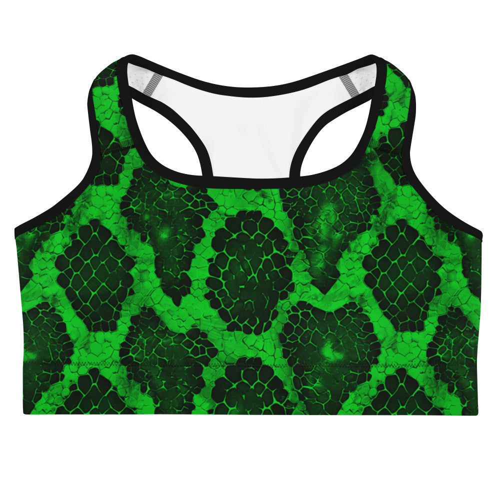Venom Vibe Snake Skin Sports Bra