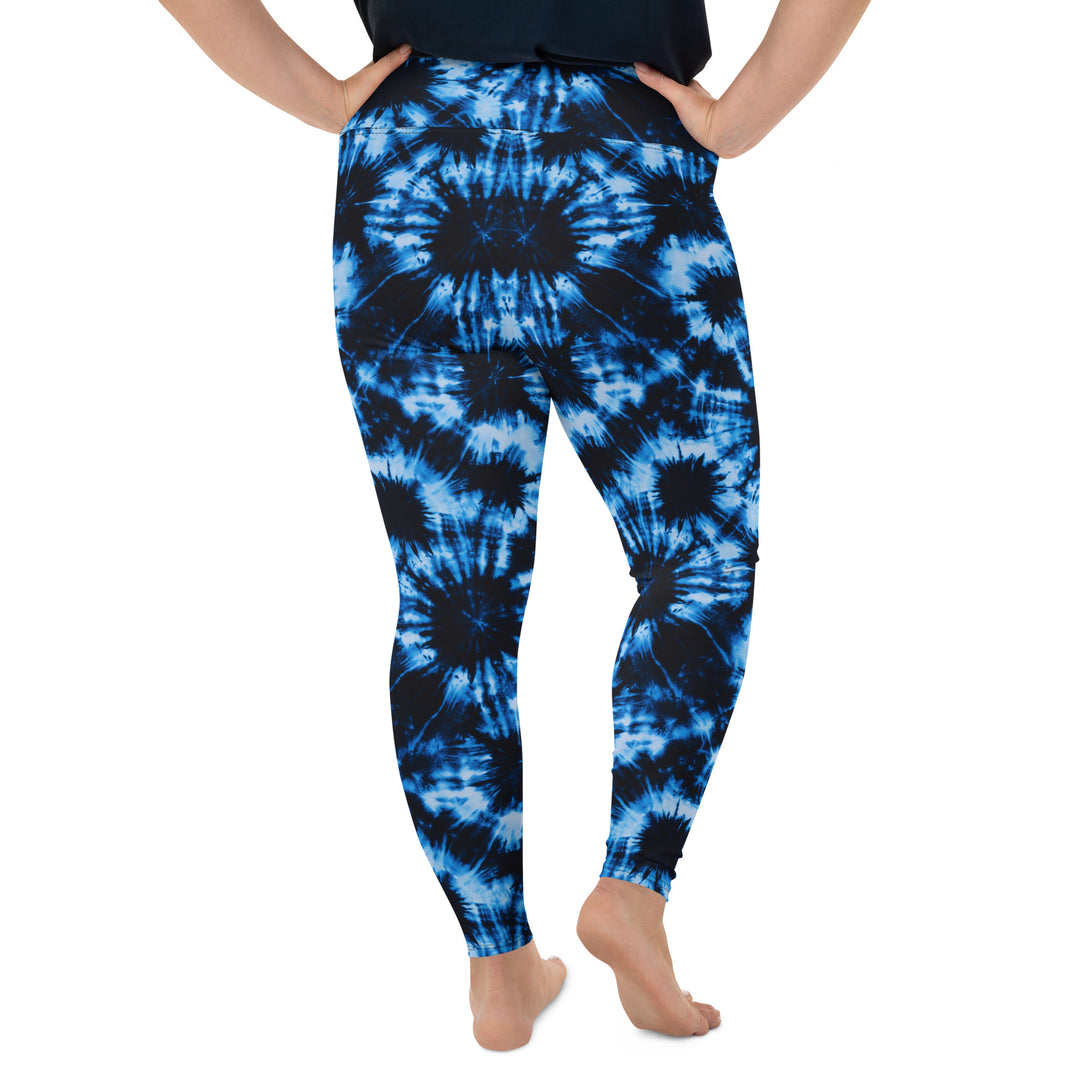 Vortex Dream Tie Dye Print Plus Size Leggings