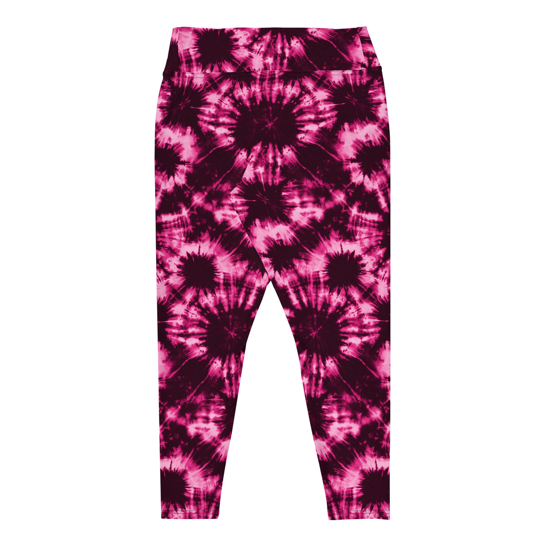 Vortex Dream Tie Dye Print Plus Size Leggings