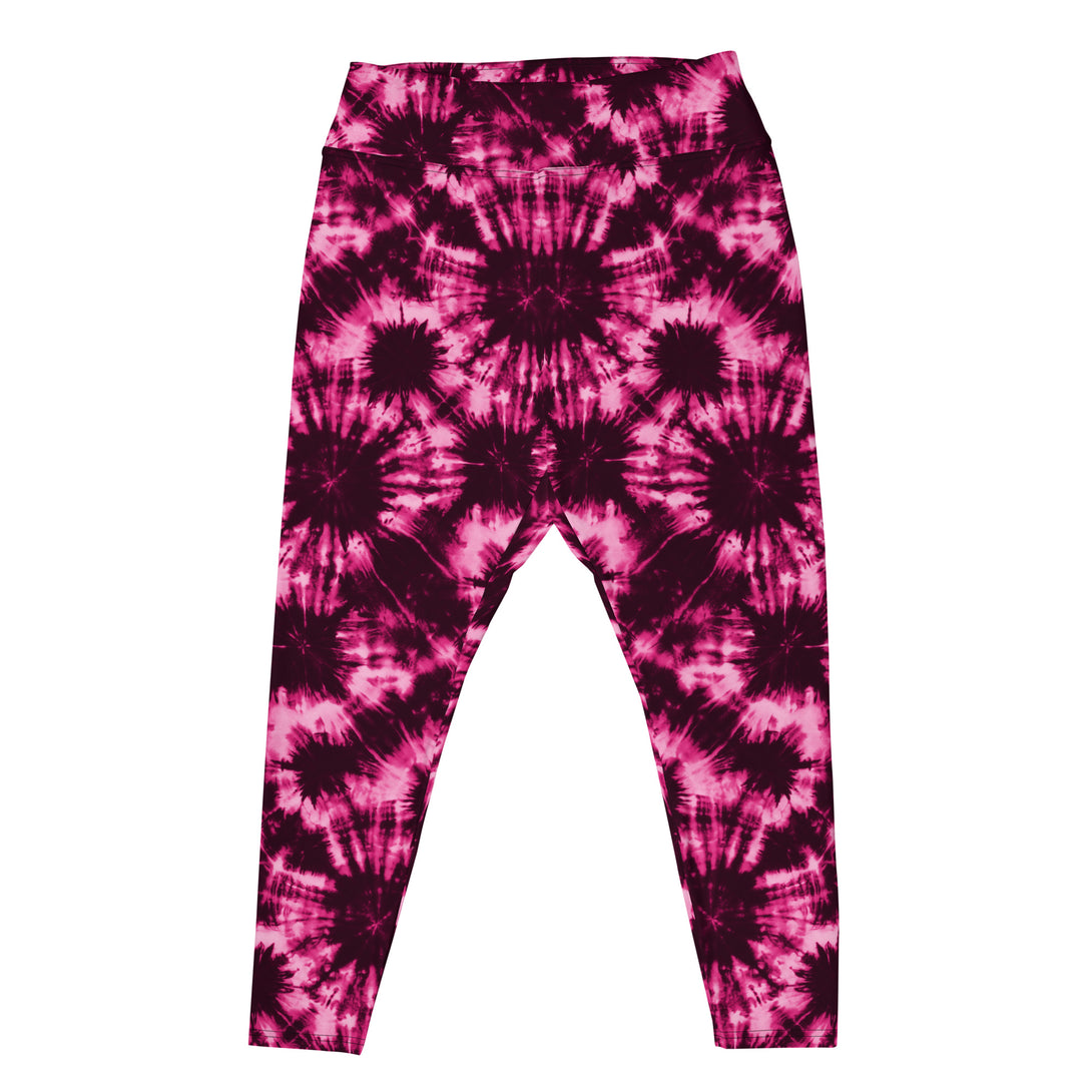 Vortex Dream Tie Dye Print Plus Size Leggings