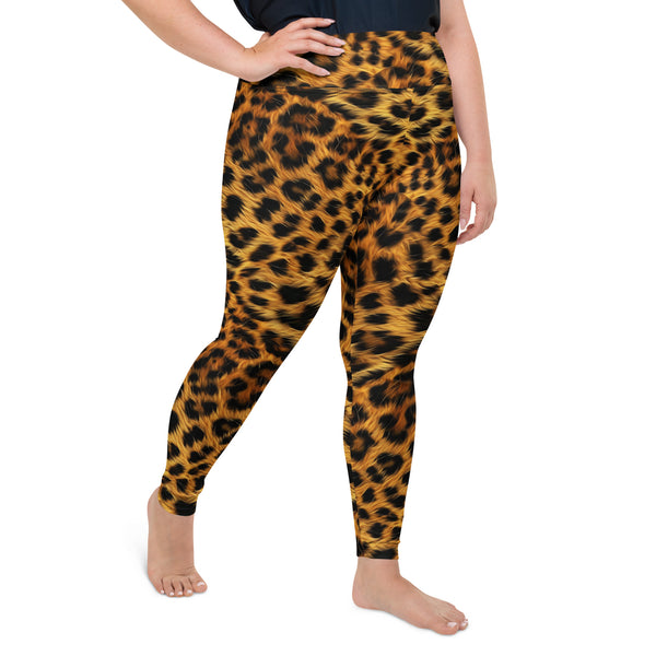 Wild Aura Leopard Plus Size Leggings