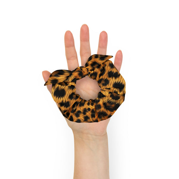 Wild Aura Leopard Scrunchie