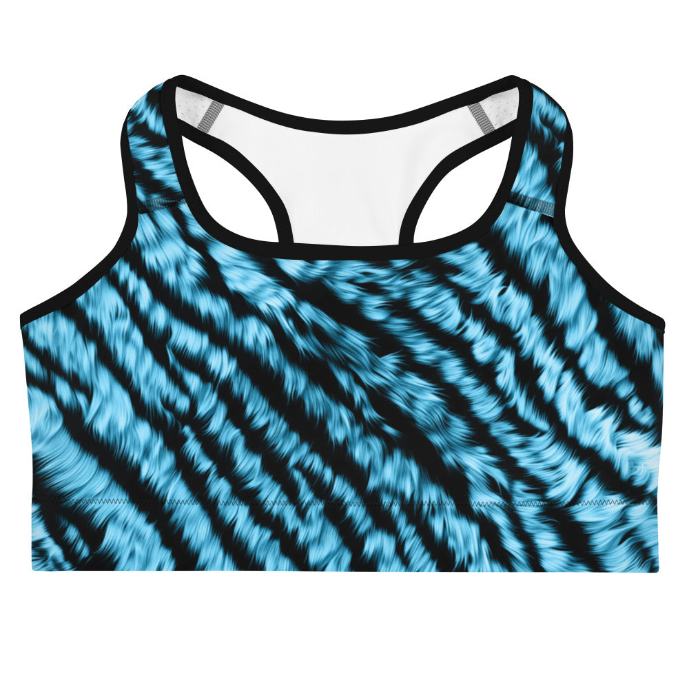 Wild Streak Tiger Print Sports Bra