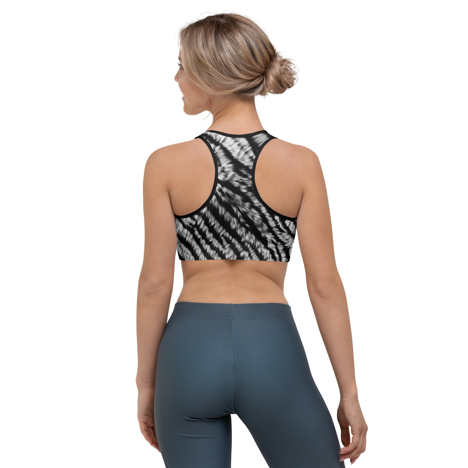 Wild Streak Tiger Print Sports Bra