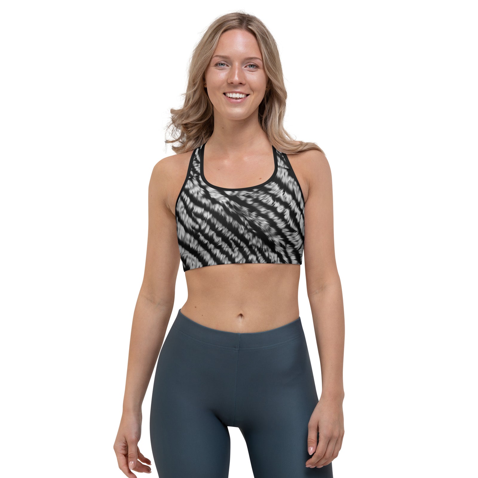 Wild Streak Tiger Print Sports Bra